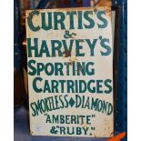 METAL & ENAMEL ADVERTISING SIGN