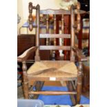 UNUSUAL ORKNEY STYLE CHILD SIZE ROCKING CHAIR