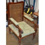 VICTORIAN CANE BACK ARM CHAIR