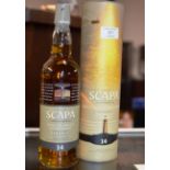 SCAPA 14 YEAR OLD SINGLE MALT SCOTCH WHISKY FROM THE ISLANDS OF ORKNEY, WITH PRESENTATION BOX -