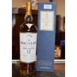 THE MACALLAN ELEGANCIA 12 YEAR OLD SINGLE MALT HIGHLAND SCOTCH WHISKY, WITH PRESENTATION BOX - 1