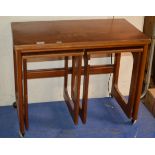 TEAK FOLD OVER TROLLEY WITH UNDER TABLES