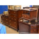 5 PIECE STAG MAHOGANY BEDROOM SUITE