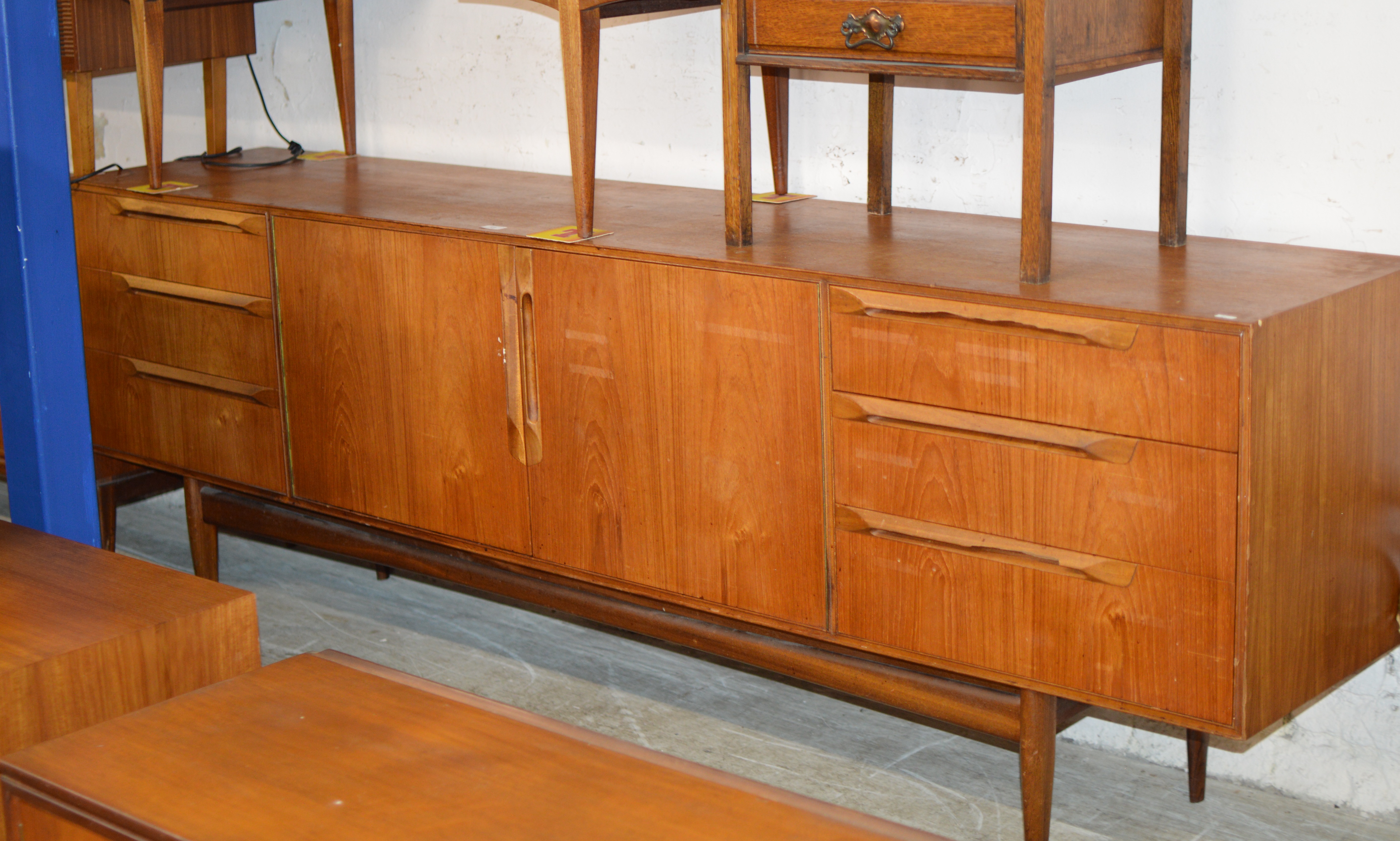 90" MID-CENTURY TEAK SIDEBOARD