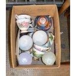 BOX WITH VARIOUS TEA WARE