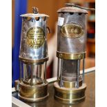 2 OLD MINERS LAMPS, ABERDARE / THOMAS WILLIAMS & SONS & ECCLES