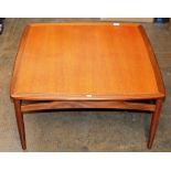 SQUARE TEAK COFFEE TABLE