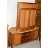 2 MATCHING TEAK CORNER UNITS