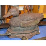 CAST IRON DUCK DOOR STOP