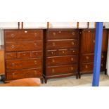 3 PIECES OF STAG MAHOGANY BEDROOM FURNITURE