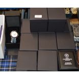 12 X BOXED UEFA CHAMPIONS LEAGUE WRIST WATCHES