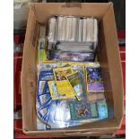 BOX WITH VARIOUS POKEMON CARDS
