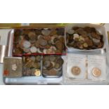 TRAY WITH ASSORTED COINAGE