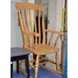 MODERN PINE ROCKING CHAIR