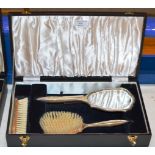 BOXED BIRMINGHAM SILVER VANITY SET