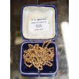 9 CARAT GOLD CHAIN - APPROXIMATE WEIGHT = 25.5 GRAMS
