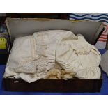 ASSORTED EARLY 20TH CENTURY CLOTHING, NIGHT DRESSES ETC