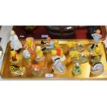 TRAY WITH A COLLECTION OF ROYAL DOULTON WINNIE THE POOH FIGURINE ORNAMENTS