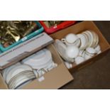 2 BOXES WITH QUANTITY WEDGWOOD TEA WARE