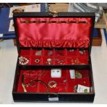 BOX WITH ASSORTED COSTUME JEWELLERY