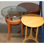 3 VARIOUS MODERN OCCASIONAL TABLES