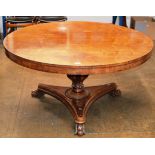 54" DIAMETER REGENCY ROSEWOOD CIRCULAR DINING TABLE