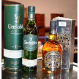 GLENFIDDICH 12 YEAR OLD SINGLE MALT SCOTCH WHISKY WITH PRESENTATION BOX - 70CL, 40% VOL & CHIVAS