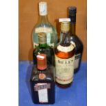 5 BOTTLE VINTAGE SPIRIT SELECTION, BACARDI, BELL'S ETC