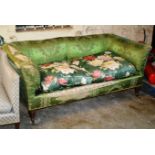 A VICTORIAN HOWARD & SONS SETTEE & 1 OTHER SETTEE