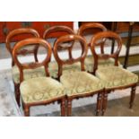 SET OF 6 VICTORIAN MAHOGANY CHAIRS