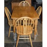 MODERN KITCHEN TABLE WITH 4 MATCHING CHAIRS