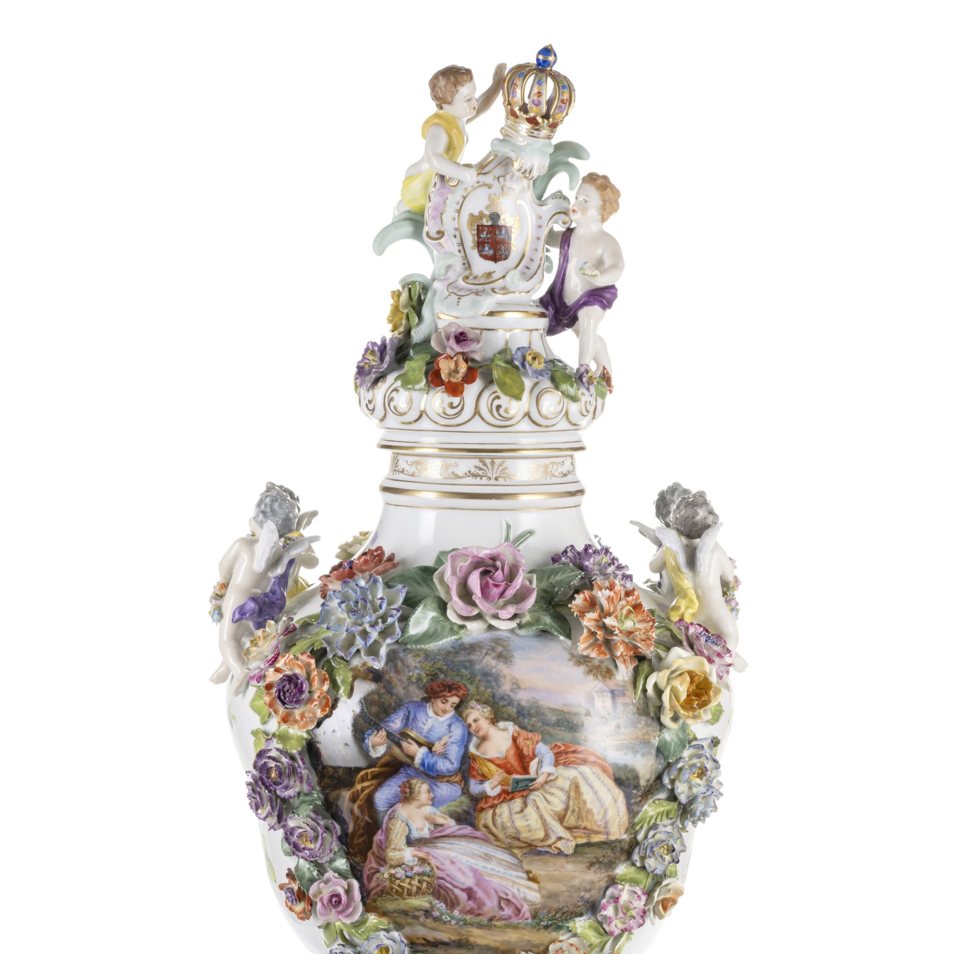 Coppia di vasi in porcellana - Image 8 of 13