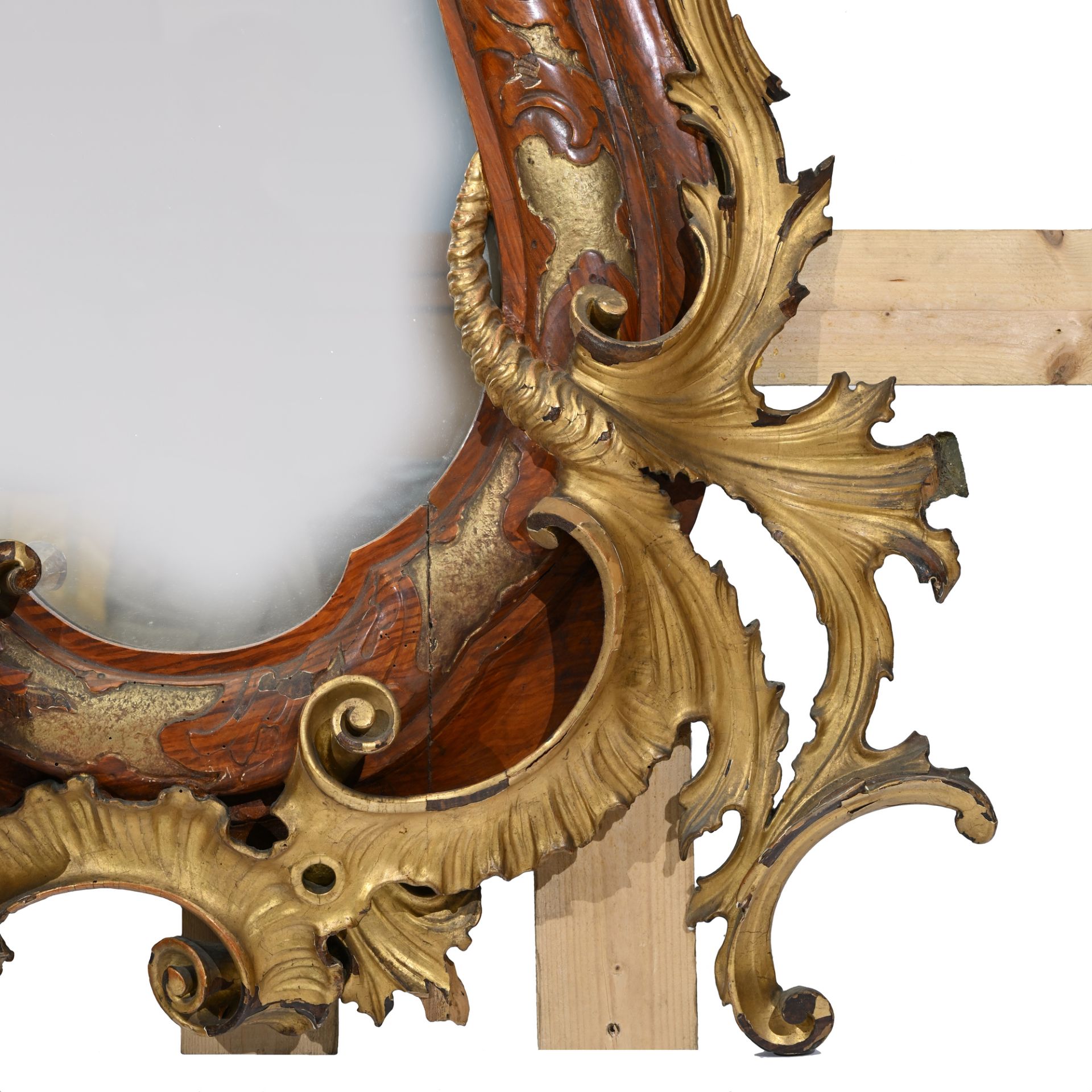 Specchiera in legno scolpito e intagliato - Image 6 of 6