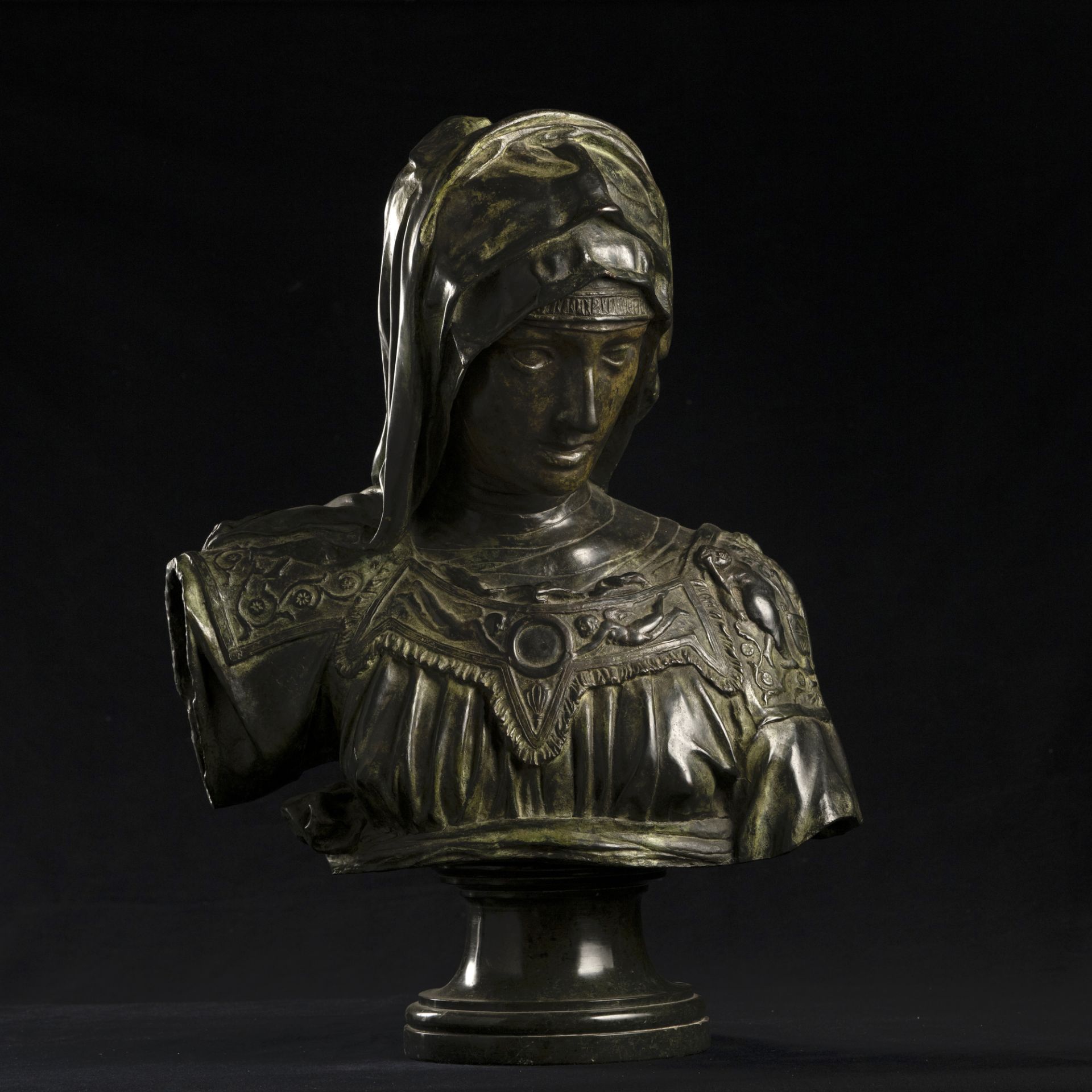 Busto di Giuditta in bronzo