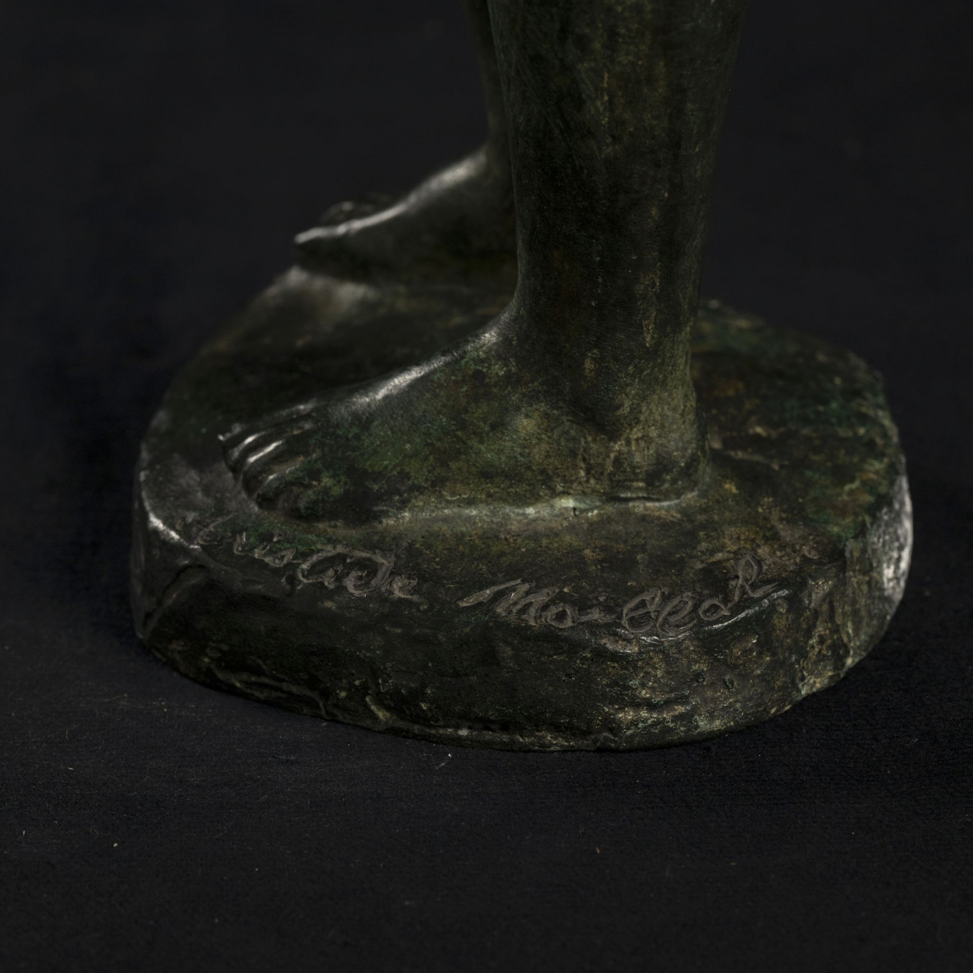 Scultura in bronzo patinato raffigurante Eva - Bild 4 aus 4