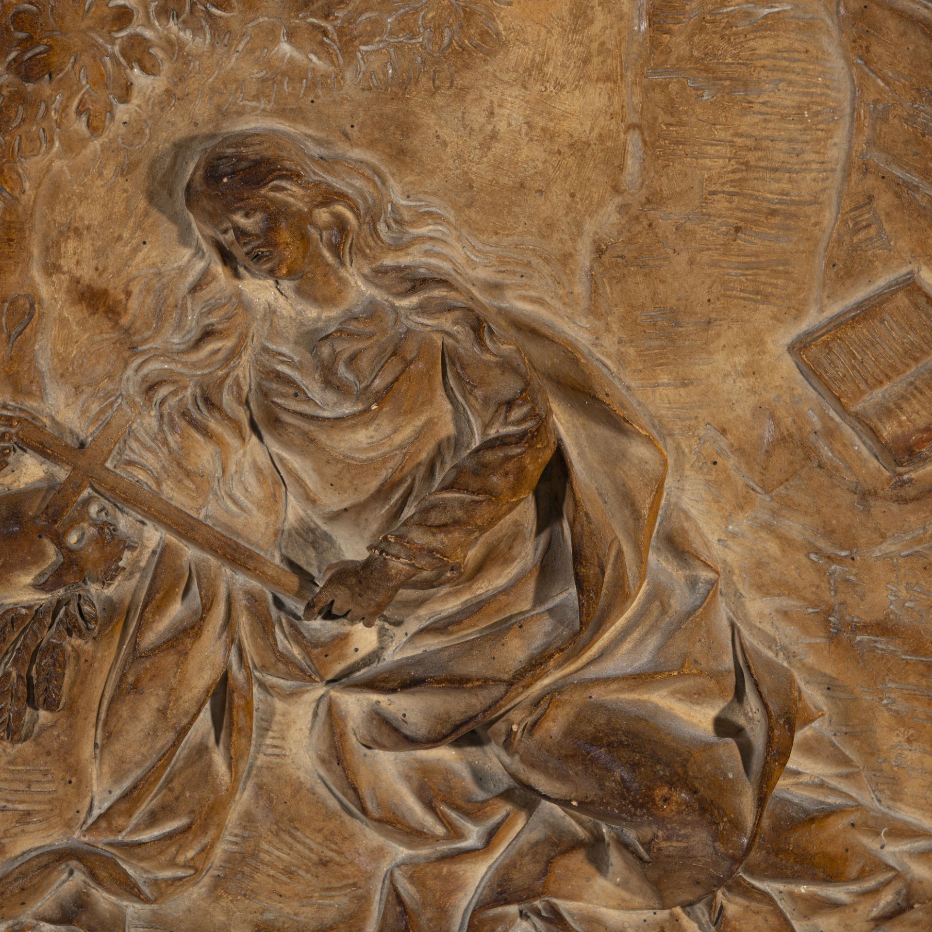 Terracotta raffigurante Santa Maria Maddalena penitente - Bild 3 aus 4