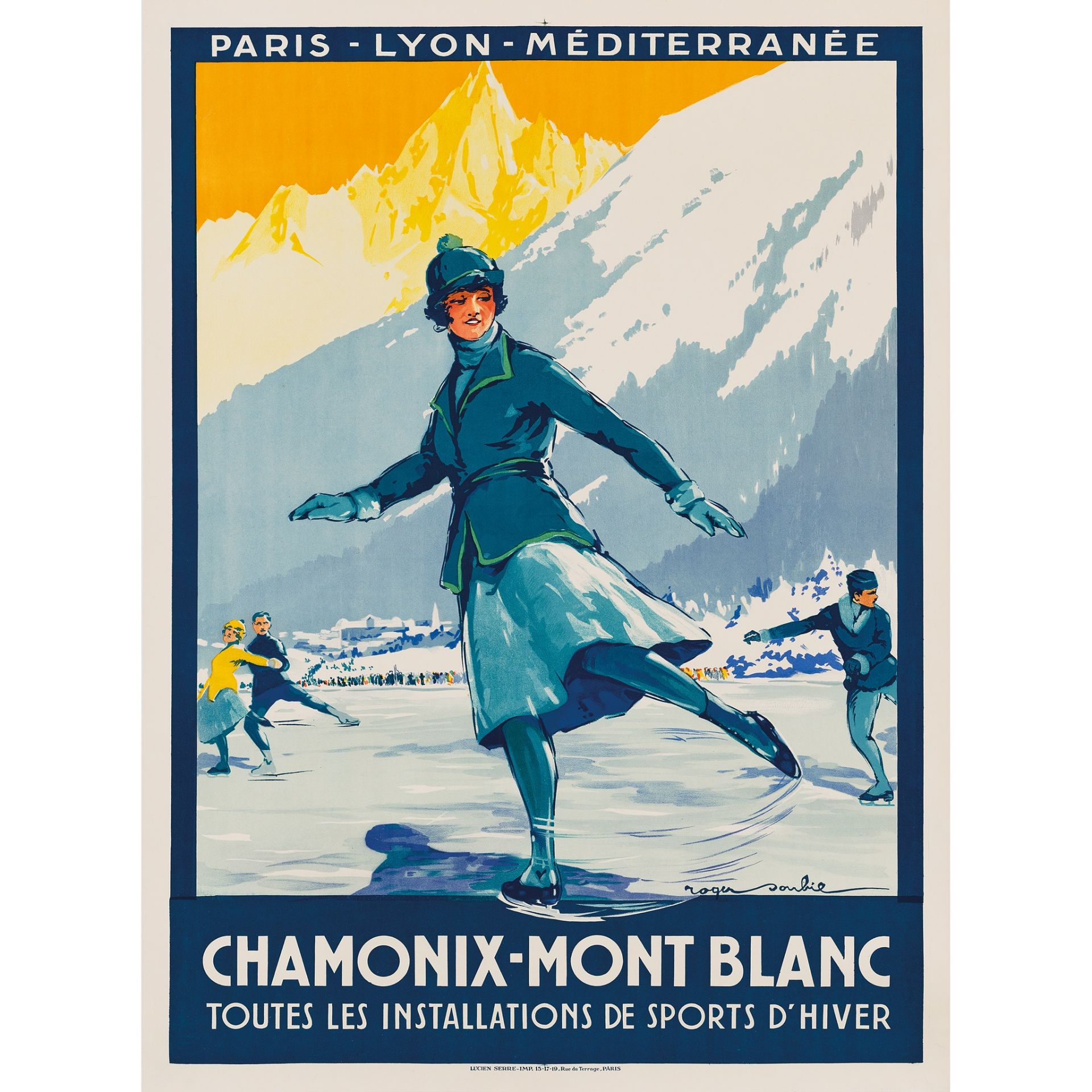 Roger Soubie (1898-1984) Chamonix, Mont Blanc