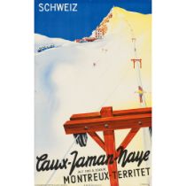 Samuel Henchoz (1905-1976) Caux-Jaman, Naye, Montreux-Territet