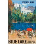 Otto Baumberger (1889-1961) Blue Lake, The Jewel of the Bernese Alps