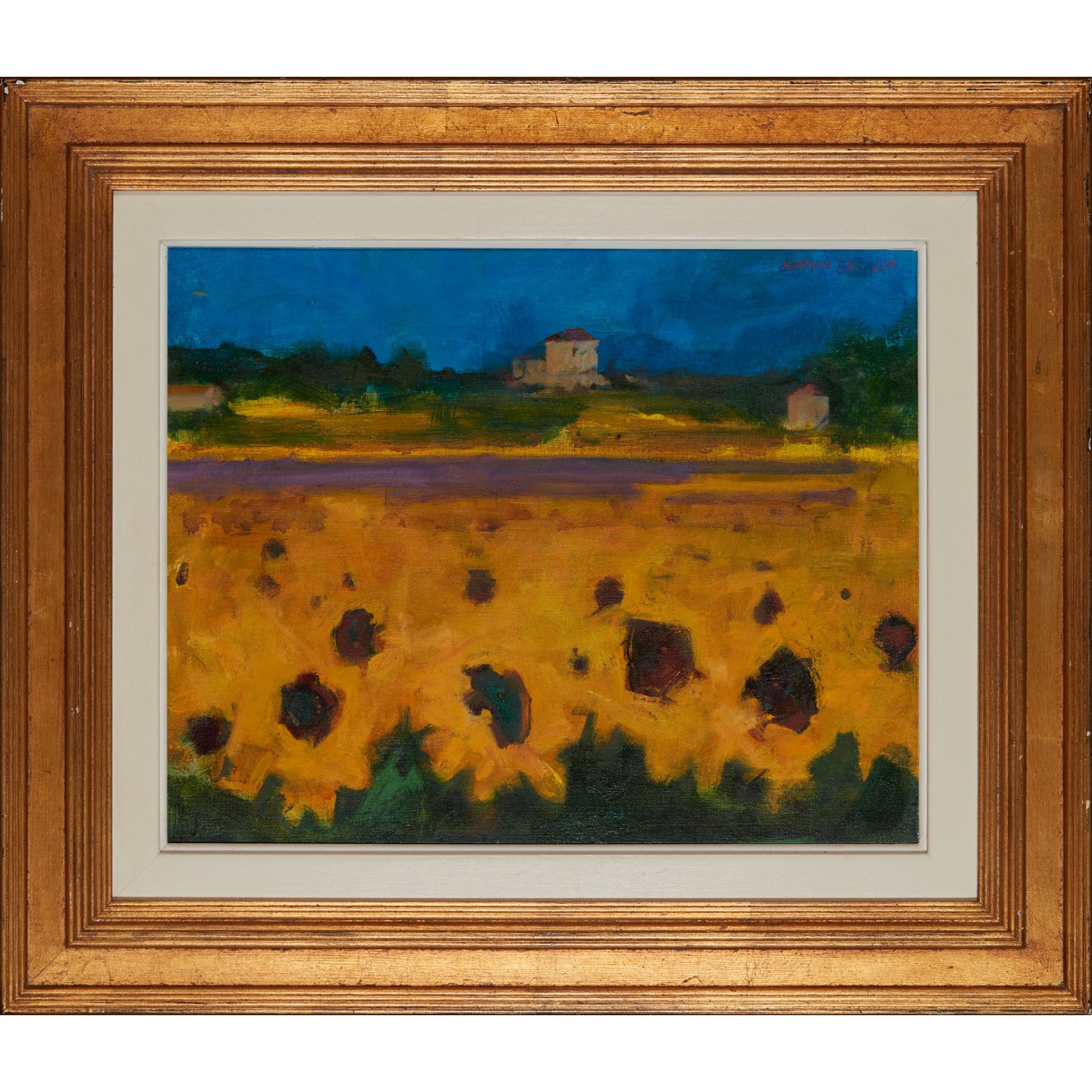 § NORMAN KIRKHAM R.G.I. (SCOTTISH 1936-2021) SUNFLOWERS IN SOUTH OF FRANCE - Image 2 of 3