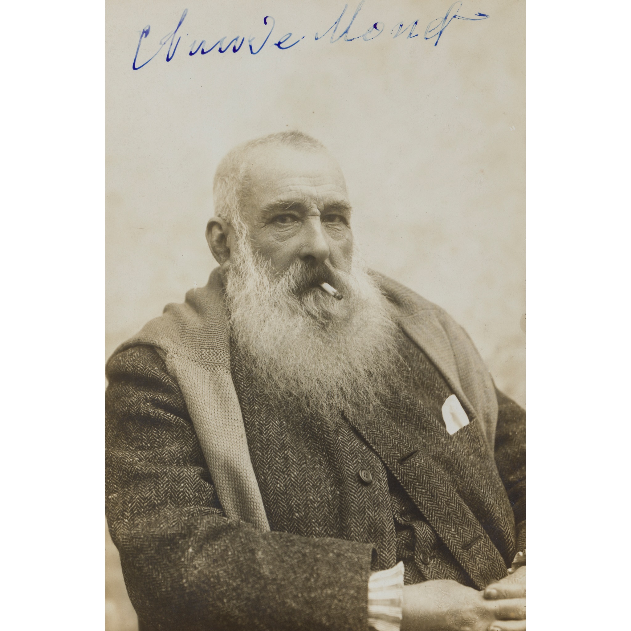 Monet, Claude signed photograph