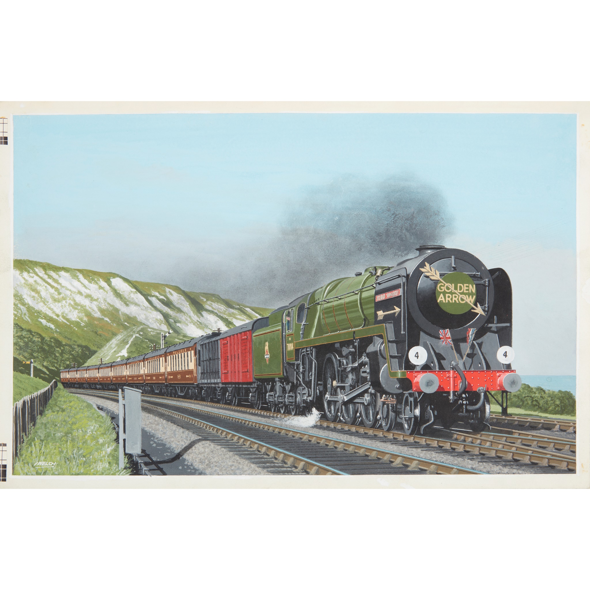Welch, Victor [Nock, O.S.] 7 illustrations from 'Steam Railways in Retrospect'