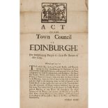 Edinburgh Town Council and other rare Edinburgh items, comprising
