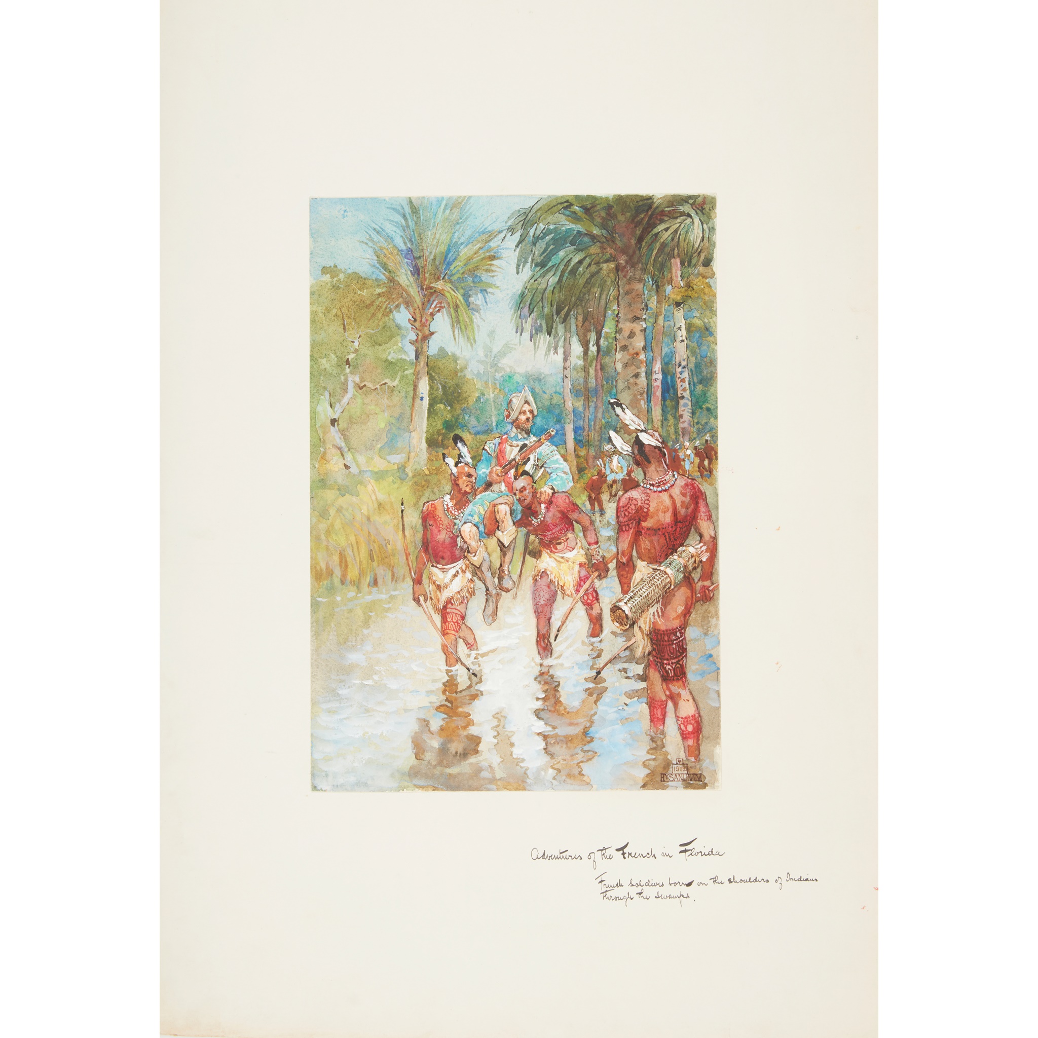 Sandham, Henry [Hope, Ascott R.] 10 illustrations from 'Adventurers in America' - Image 3 of 4