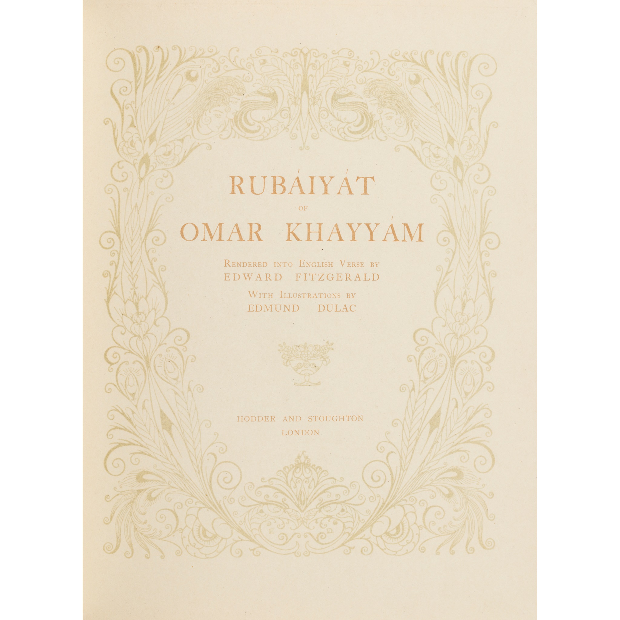 Dulac, Edmund, illustrator Rubaiyat of Omar Khayyam - Image 2 of 2