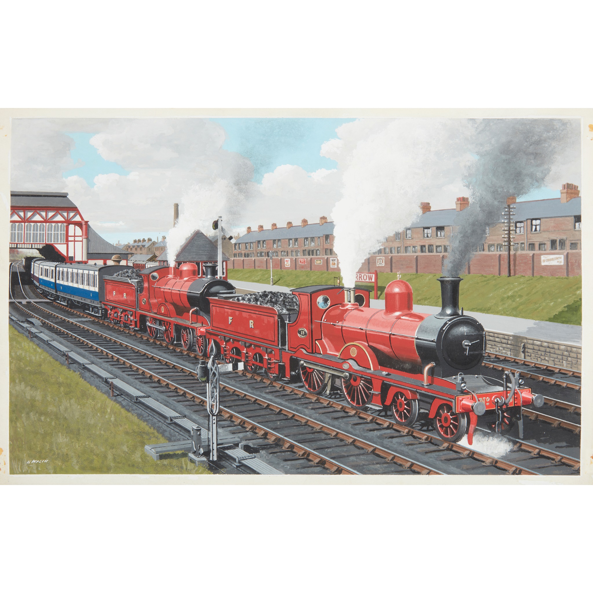 Welch, Victor [Nock, O.S.] 7 illustrations from 'Steam Railways in Retrospect' - Image 2 of 2