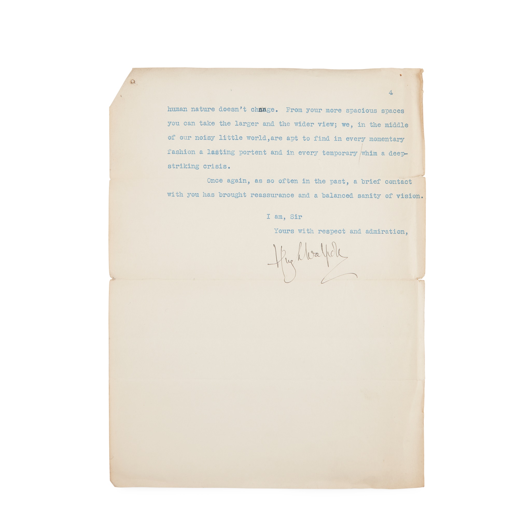 Walpole, Hugh Typed Letter Signed, to Robert Louis Stevenson - Image 2 of 3