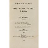 Byron, George Gordon Noel, Lord English Bards and Scotch Reviewers, a Satire