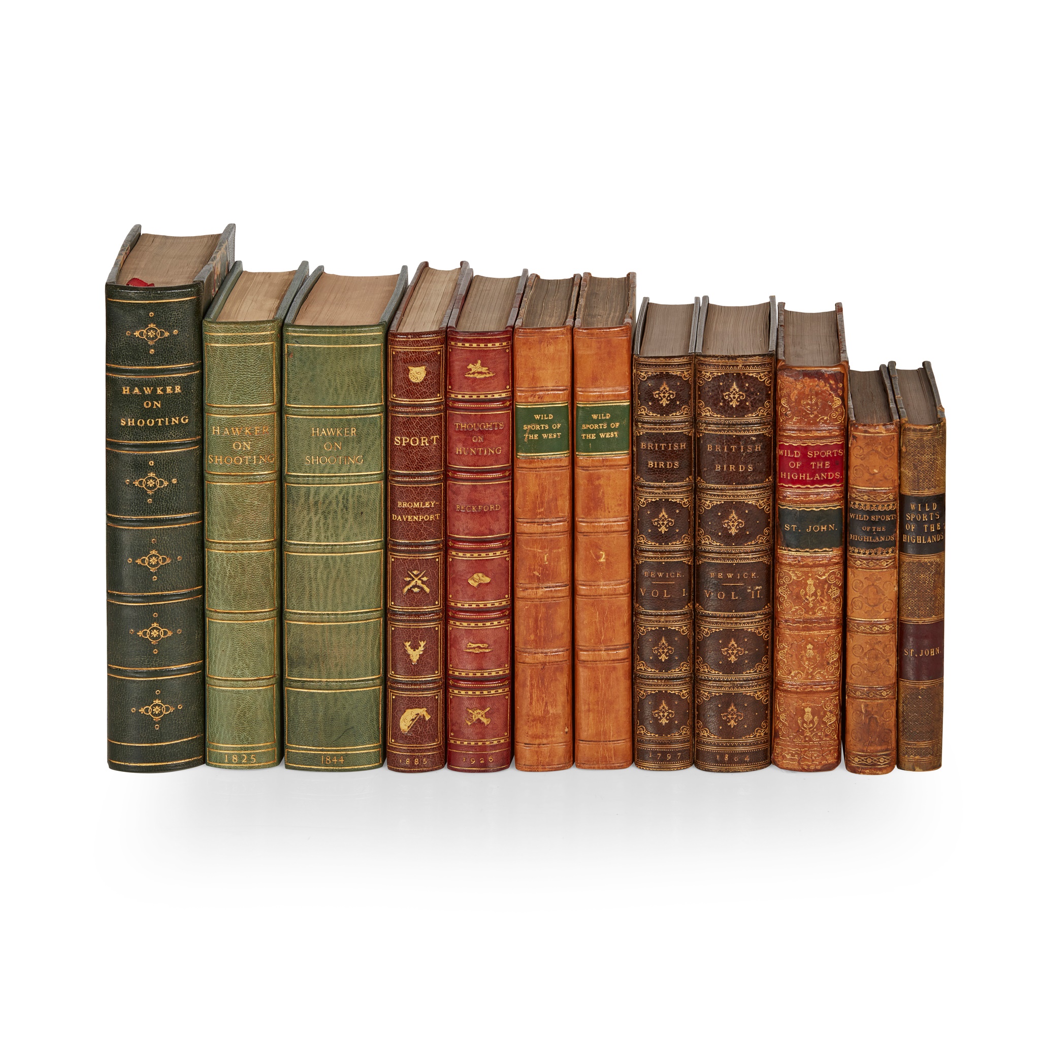 Sport and Natural History Finely bound 8vo volumes