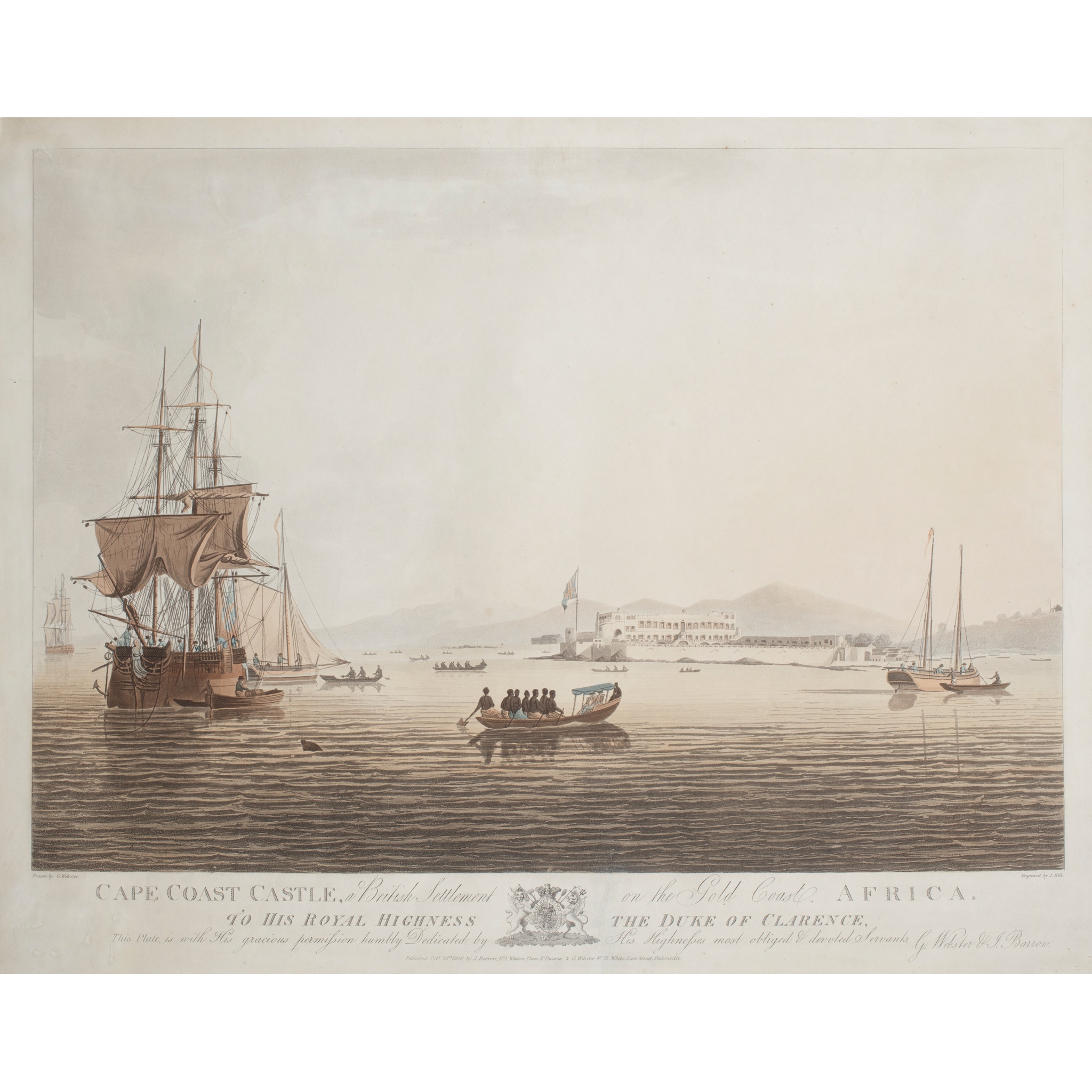 Cape Coast Castle, and other Slavery Forts, Gold Coast, W. Africa 4 engravings, comprising - Image 2 of 4